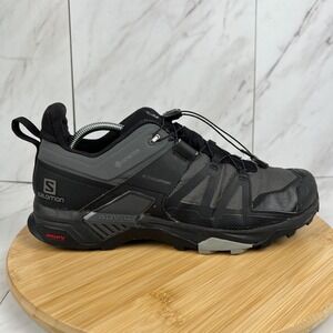 Salomon X Ultra 04 Mens Size 10.5 Black Magnet Gore-Tex Hiking Trail Shoe 413851